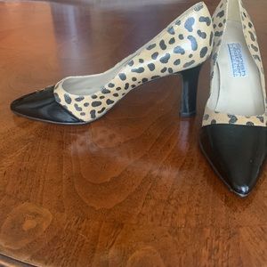 Sergio Zelcer. Leather cheetah print with patent leather toes /heels! Never worn